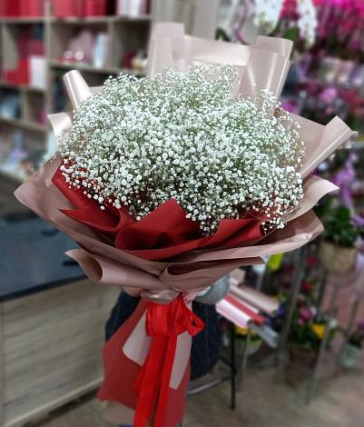 Букет цветов из: Гипсофила в Зарайский
