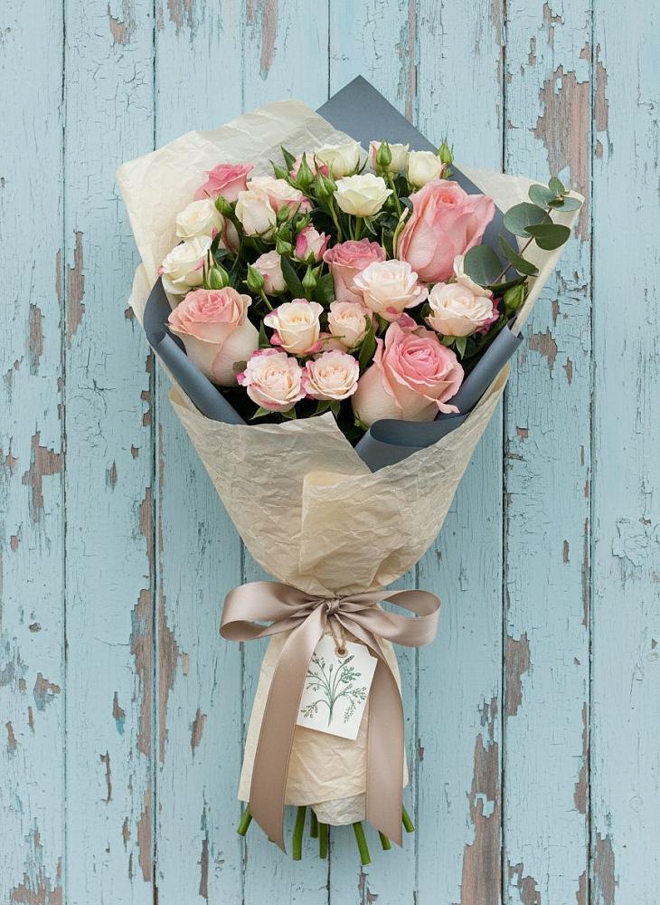 Букет цветов из: Розы в Зарайский