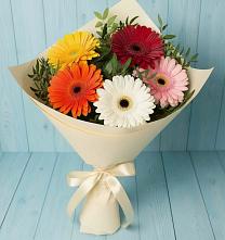 Букет цветов из:  Герберы в Зарайский