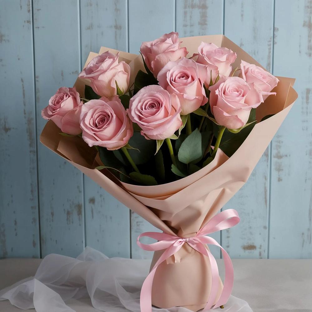 Букет цветов из: Розы в Зарайский