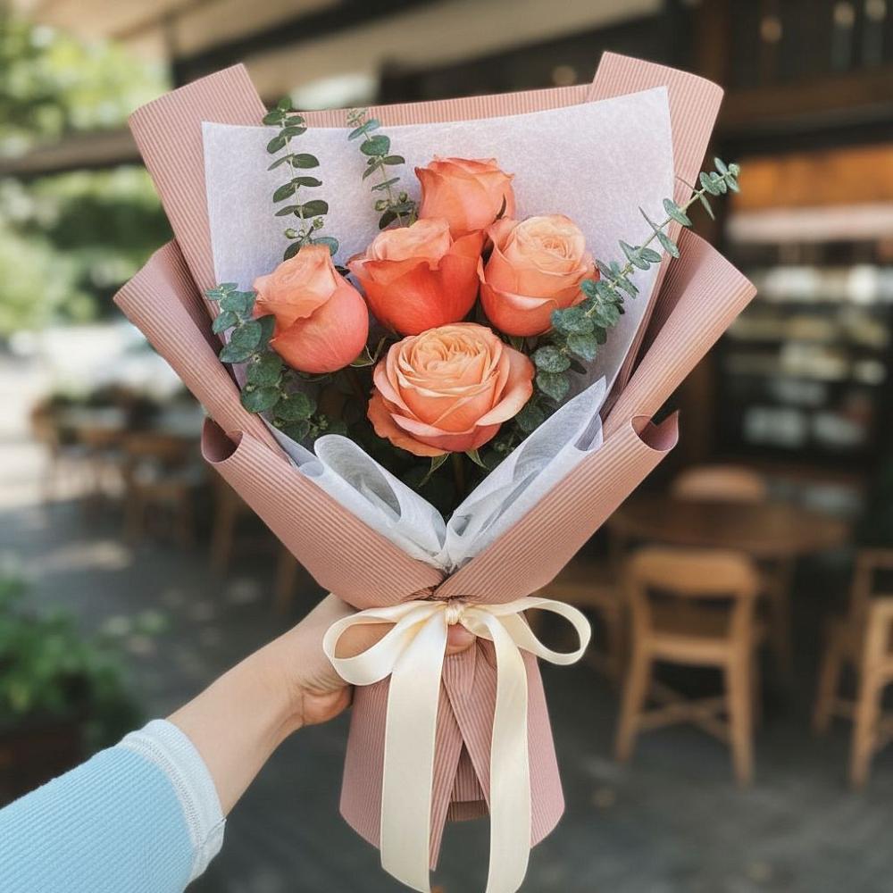 Букет цветов из: Розы в Зарайский