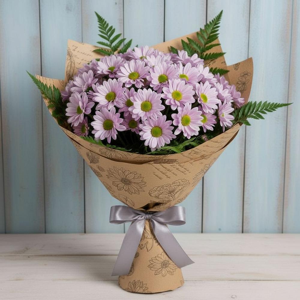 Букет цветов из: Хризантемы в Зарайский