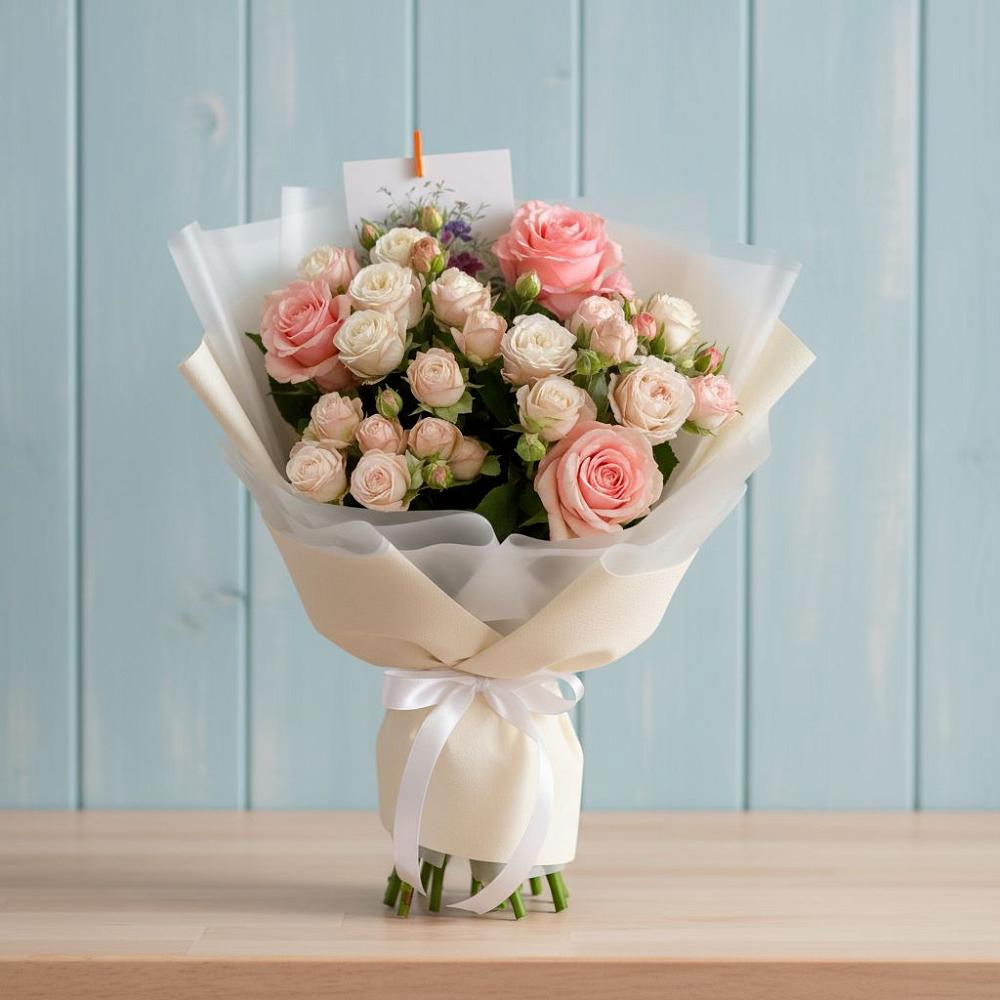 Букет цветов из: Розы в Зарайский