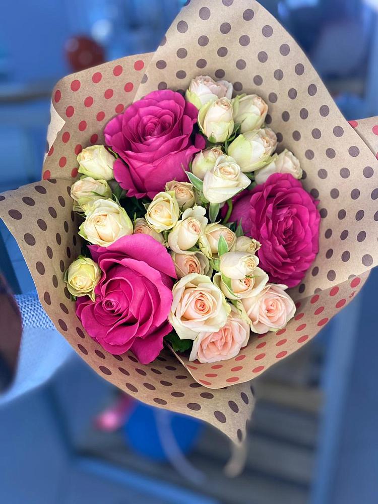 Букет цветов из: Розы в Зарайский