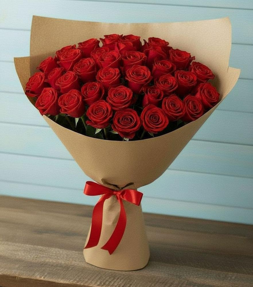 Букет Красные розы Милано в Зарайский