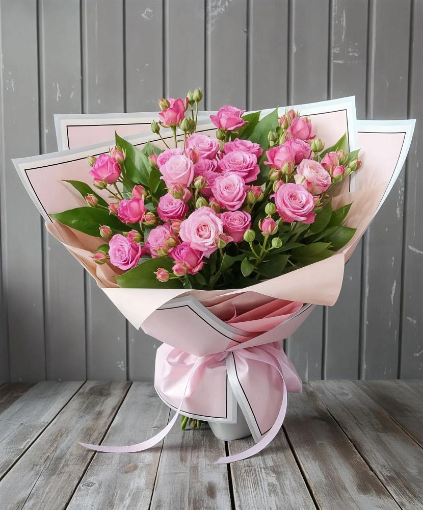 Букет Розовый кустик в Зарайский
