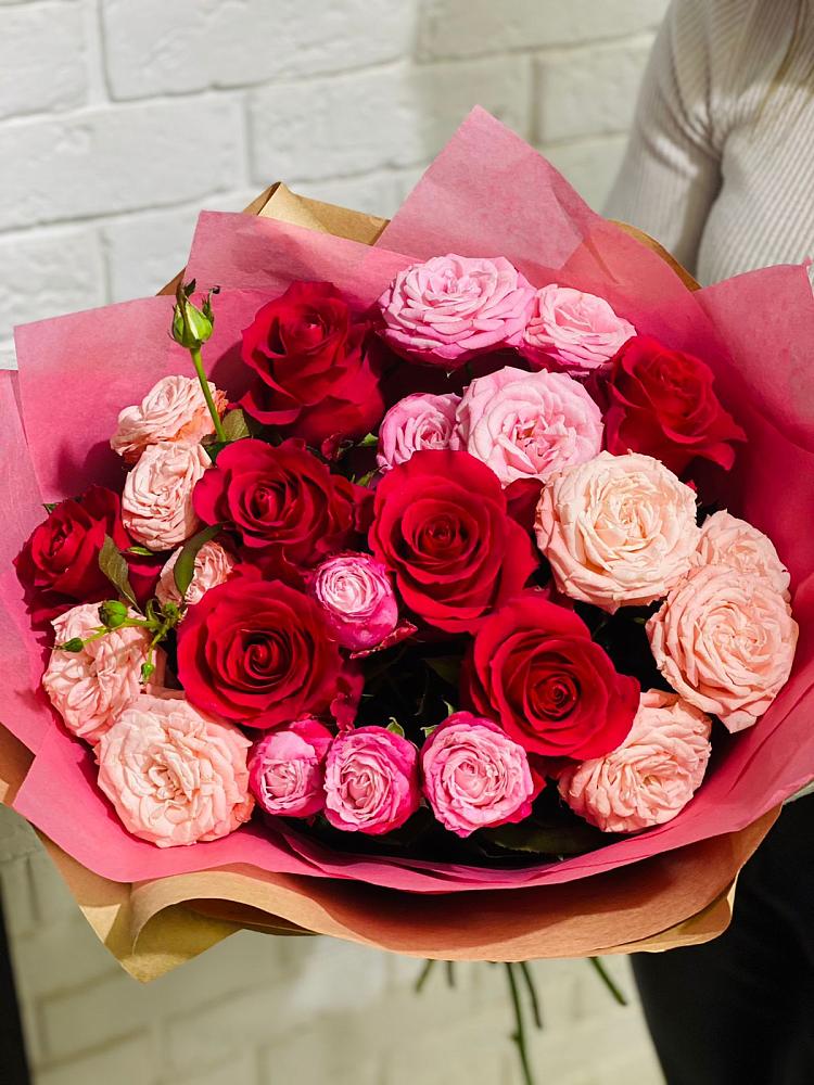 Букет цветов из: Розы в Зарайский