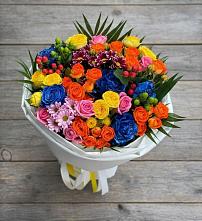 Букет цветов из:  Розы и Хризантемы в Зарайский