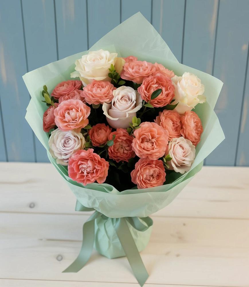 Букет цветов из: Розы в Зарайский