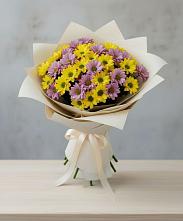 Букет цветов из:  Хризантемы в Зарайский