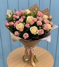 Букет цветов из:  Розы в Зарайский