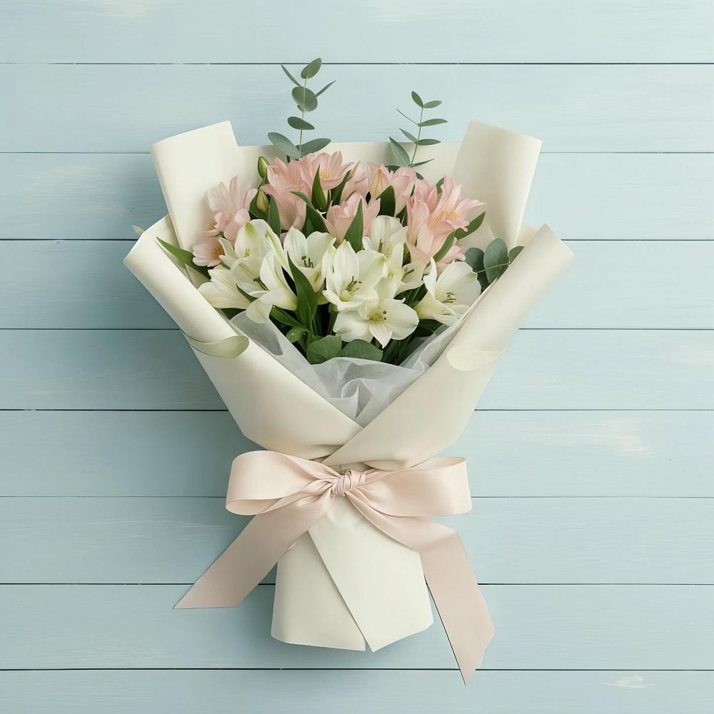 Букет цветов из: Альстромерии в Зарайский