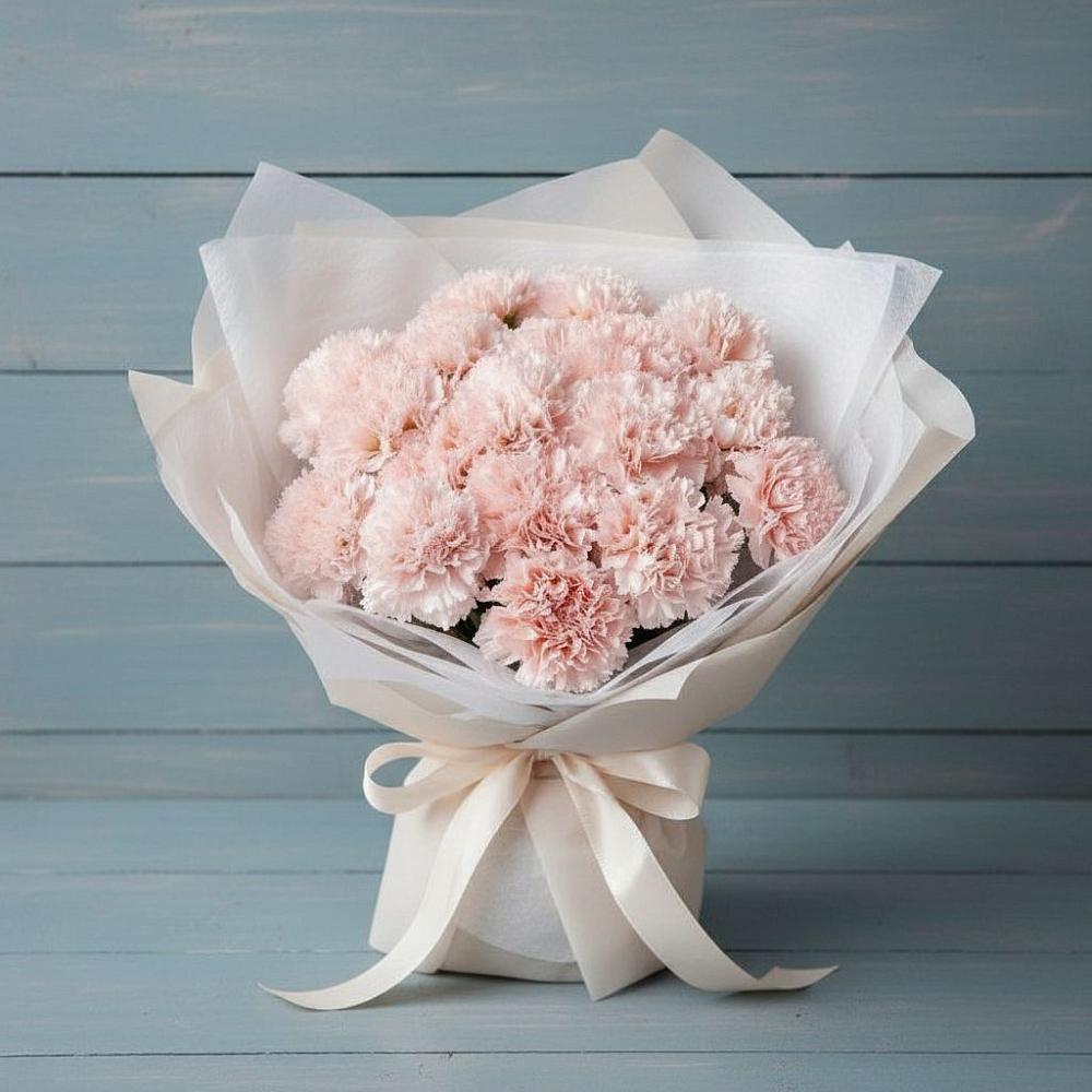 Букет цветов из: Гвоздики в Зарайский