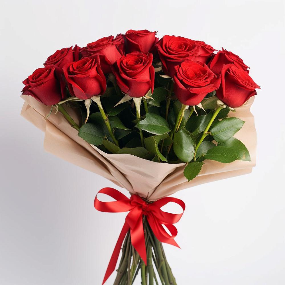 Букет 11 Красных роз Эдлесс Лав в Зарайский